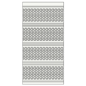 16 in. x 12 ft. Aluminum Full Vent Soffit Snowmist 523