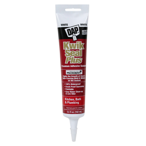 DAP Kwik Seal Plus Premium Kitchen & Bath Adhesive Sealant  5.5 fl. oz. - White