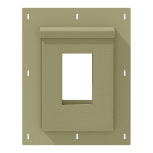 Diamond Kote® RigidMount Receptacle Mount Block Brushed Smooth Olive