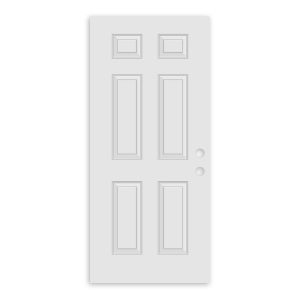 2868 6 PanelHinge Left, Right-Hand Outswing Double Bore 2-3/4 in. 4-9/16 in. Brickmold Spring Hinge 20 min. Fire Label