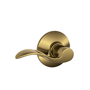 F10 Passage Accent Lever 609 Antique Brass - Box Pack redirect to product page