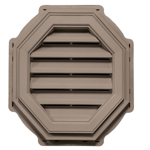 18 in. Octagon Louver Gable Vent Cypress 232