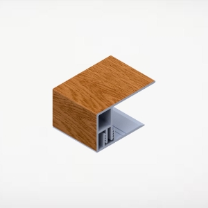 2pc 2 in. Alum/Alum Board & Batten J-Trim 12 ft. Chai Cedar 4/pk ChamClad