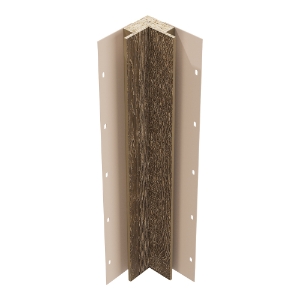 Diamond Kote® 5/4 in. x 3 in. x 10 ft. Rabbeted Woodgrain Inside Corner w/Nail Fin Elkhorn