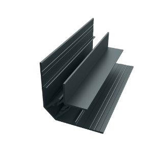 EasyTrim EZ-63 7/16 in. x 10 ft. 2-piece Inside Corner Panel Trim Graphite