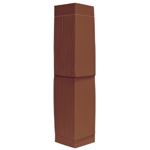 7 in. Split Shake Outside Corner Post Kit 646 Redwood 56 in.