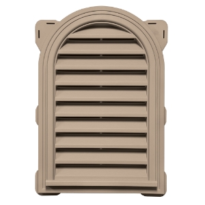 14 in. x 22 in. Round Top Louver Gable Vent #023 Wicker