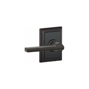 F10 Passage Latitude Lever w/Addison trim 716 Aged Bronze - Box Pack