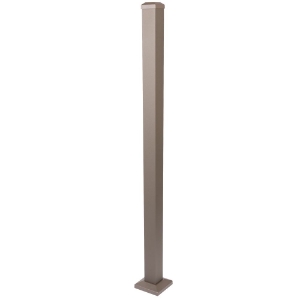 2-1/2 in. x 49 in. Post Kit Textured Bronze (w/leveling plate)