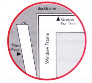 Head/Sill Trim Strip  White  * Non-Returnable *