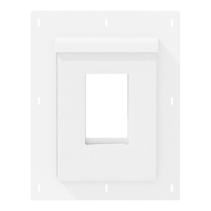 Diamond Kote® RigidMount Receptacle Mount Block Brushed Smooth White