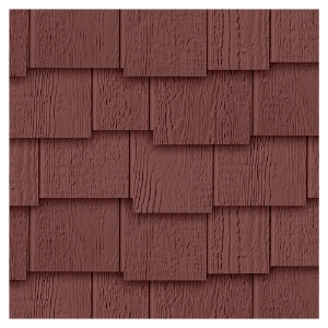 Diamond Kote® 7 in. RigidShake Staggered Edge Enhanced Rain Line Bordeaux