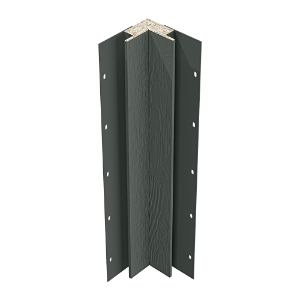 Diamond Kote® 5/4 in. x 3 in. x 10 ft. Rabbeted Woodgrain Inside Corner w/Nail Fin Emerald