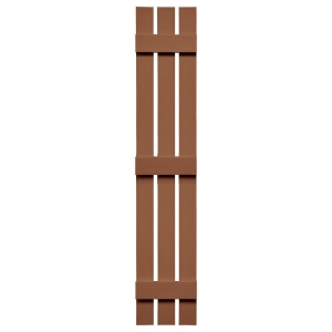 12 in. x 63 in. Board Batten 3-Board Shutter Treated Cedar 471