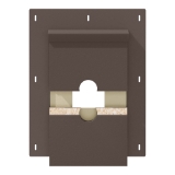Diamond Kote® RigidMount Split Mount Block Brushed Smooth Umber