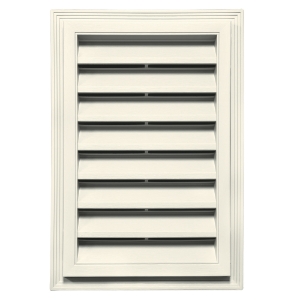 12 in. x 18 in. Rectangle Louver Gable Vent #034 Birchwood