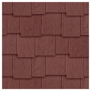 Diamond Kote® 9 in. RigidShake Staggered Edge Enhanced Rain Line Bordeaux