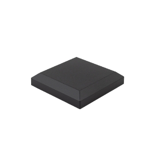 4 in. Aluminum Cap, Textured Black