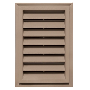 12 in. x 18 in. Rectangle Louver Gable Vent #207 CT Frosted Blend