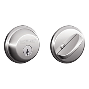 B60N Single Cylinder Deadbolt 625 Bright Chrome - Box Pack redirect to product page