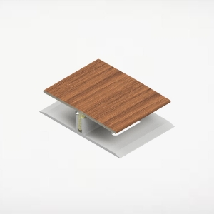 Universal Soffit H-Trim 2-Piece 2 in. x 12 ft. PVC Spanish Redwood