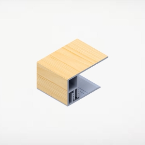 2pc 2 in. Alum/Alum Board & Batten J-Trim 12 ft. Canadian Pine 4/pk ChamClad