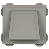 4" Hooded Vent #058 Gray