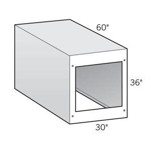 36 in. x 60 in. x 30 in. Cabinet