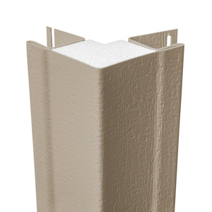 1-1/4 in. x 10 ft. Insulated Outside Corner Natural Clay Woodgrain