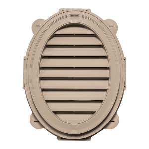 21 in. x 27 in. Oval Louver Gable Vent #023 Wicker