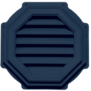 18 in. Octagon Louver Gable Vent Midnight Blue 423