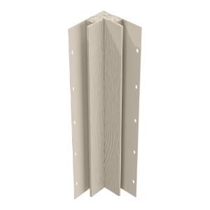 Diamond Kote® 5/4 in. x 3 in. x 10 ft. Rabbeted Woodgrain Inside Corner w/Nail Fin Oyster Shell