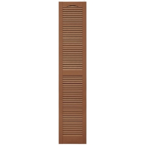 14-1/2 in. x 75 in. Open Louver Shutter Cathedral Top  Treated Cedar 471