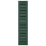 12 in. x 60 in. Open Louver Shutter Forest Green #028