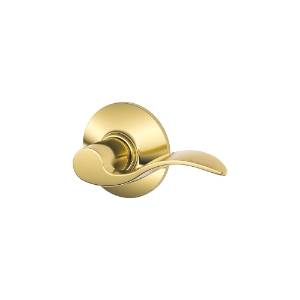 F170V Dummy RH Accent Lever 605 Bright Brass - Visual Pack