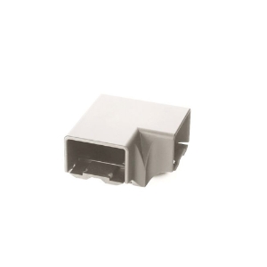 Over-the-post Corner Rail Bracket, Textured White