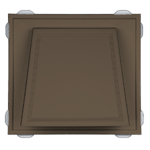 6-inch Hooded Vent Sable Brown 450