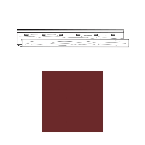 TruCedar 3/4 in. Steel J-Channel Cottage Red