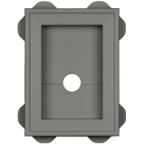 Split Mini Mount Block #215 CT Charcoal