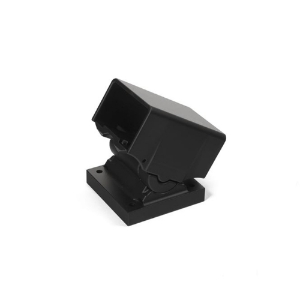 Over-the-post Stair Rail Bracket, Textured Black