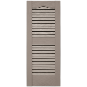 12 in. x 31 in. Open Louver Shutter Clay #008