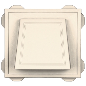 4" Hooded Vent #021 CT Sandstone Beige