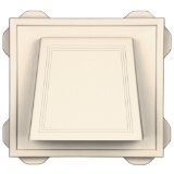 4" Hooded Vent #021 CT Sandstone Beige