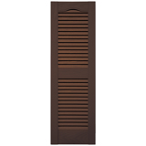 12 in. x 39 in. Open Louver Shutter Federal Brown #009