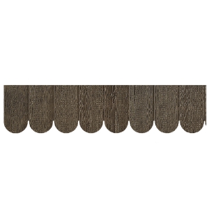 Diamond Kote® Scallop Shakes 12 in. Enhanced Rain Line Woodgrain Elkhorn