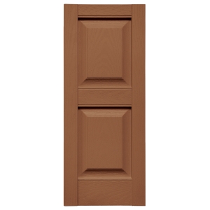 12 in. x 31 in. Raised Panel Shutter Treated Cedar 471