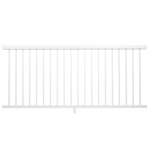 42 in. x 8 ft. Impression Rail Express Level Rail Panel Kit White