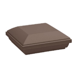 4 in. x 4 in. Timbertech Composite Post Cap Matte Espresso