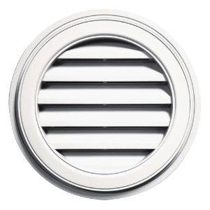 #117 18" Round Louver (Color Match: Royal White)