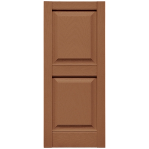 14-3/4 in. x 35 in. Raised Panel Shutter Treated Cedar 471